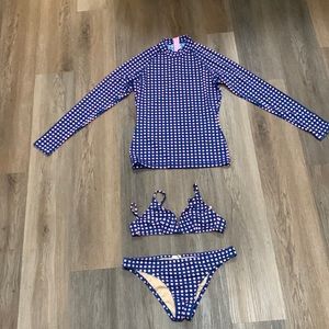 JCrew Rashguard and Bikini